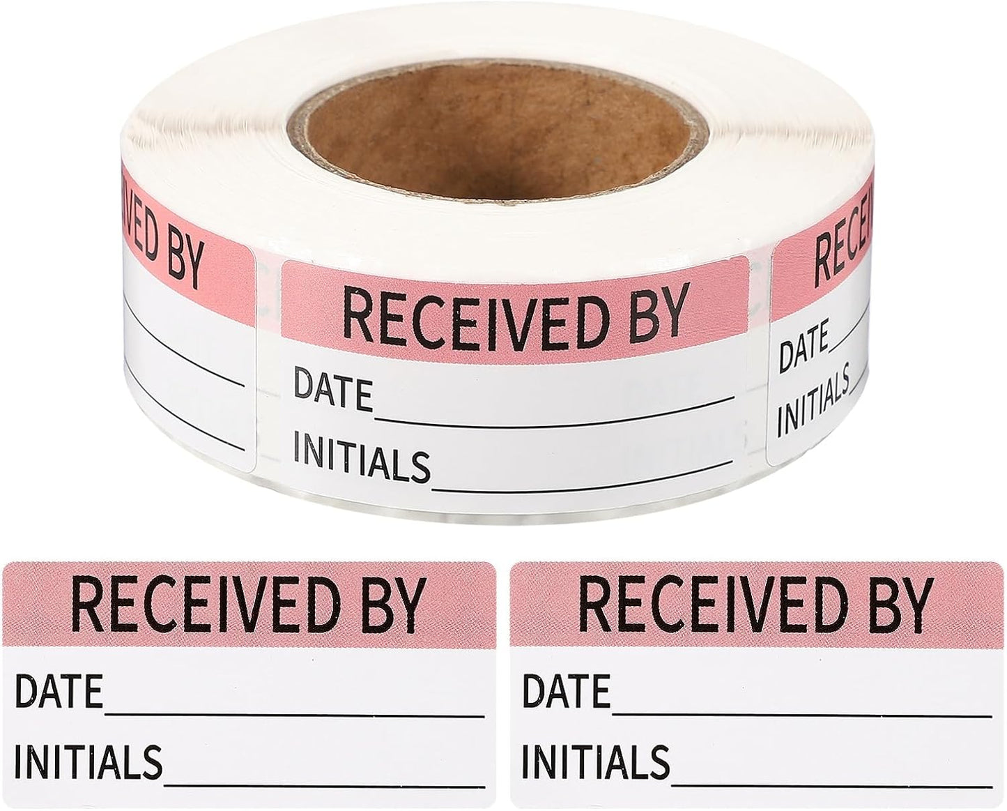PATIKIL 500 Pcs Expired Date Label Stickers Roll, 2 x 1 Inch Removable Inventory Labels Adhesive Food Sticker Roll for Marking Organizing Inventory and Food Container, White and Black