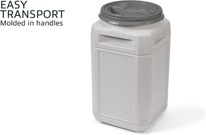 Mighty Tuff Airtight Dog Food Storage Container – 13 Gal, up to 54 lb Capacity – Cat and Dog Food Container with Twist Lid & Handles – BPA-Free, Made in USA
