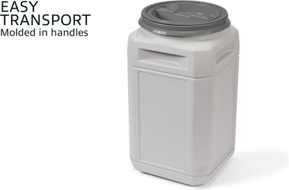 Mighty Tuff Airtight Dog Food Storage Container – 13 Gal, up to 54 lb Capacity – Cat and Dog Food Container with Twist Lid & Handles – BPA-Free, Made in USA