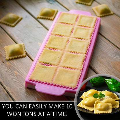 2 Pcs Ravioli Maker,Ravioli Press,Round And Square