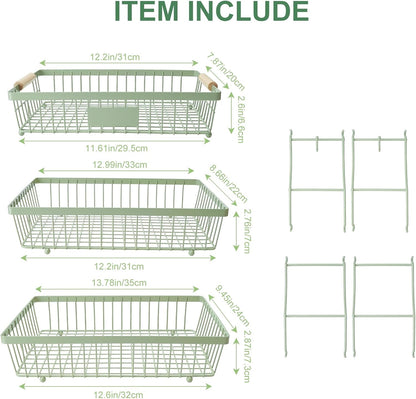 Fruit Basket Bowl 2 Tier Detachable with 2 Banana Hangers, Fruit Stand Holder for Kitchen Countertop, Metal Wire Vegetable Storage Organizer, for Bread Snack Veggies Produce, Black