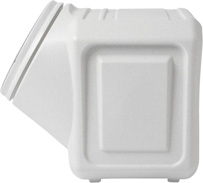 Vittles Vault Traditional Pet Food Storage Container For Dog Kibbles/Bird Seed/Oatmeal/Rice/Flour/Cereal, BPA Free Plastic, Sealed Airtight For Cat Food, Up To 30 lb, Made in USA, With Scoop, Gray