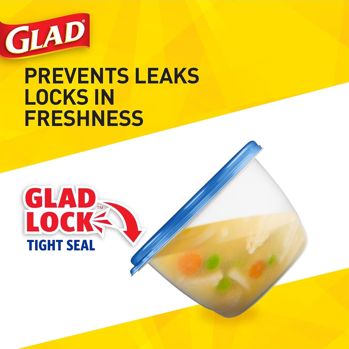 Glad GladWare MatchWare Food Storage Containers with Lids, BPA Free Reusable Plastic 20 Piece Variety Pack for Lunches, Meal Prep, and Leftovers, Leak Resistant, Microwave and Dishwasher Safe