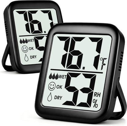 Antonki 2 Pack Room Thermometer Indoor Hygrometer