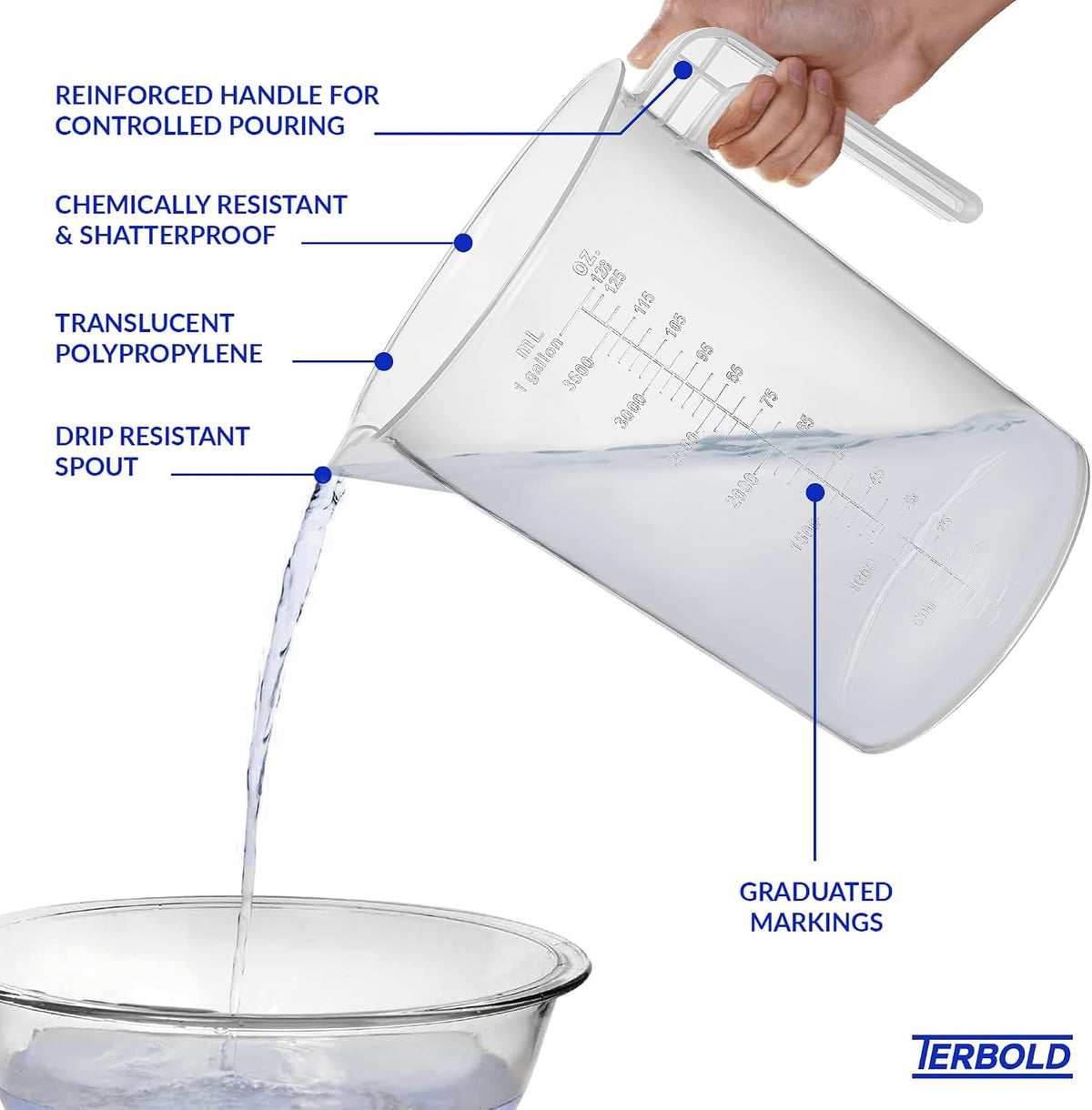 1 Gallon Measuring Pitcher 3-Pack