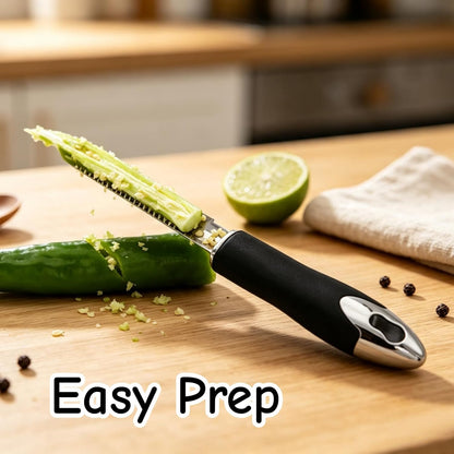 Jalapeno Corer Tool for Zucchini Pepper Cucumber Veggie, 2 PCS