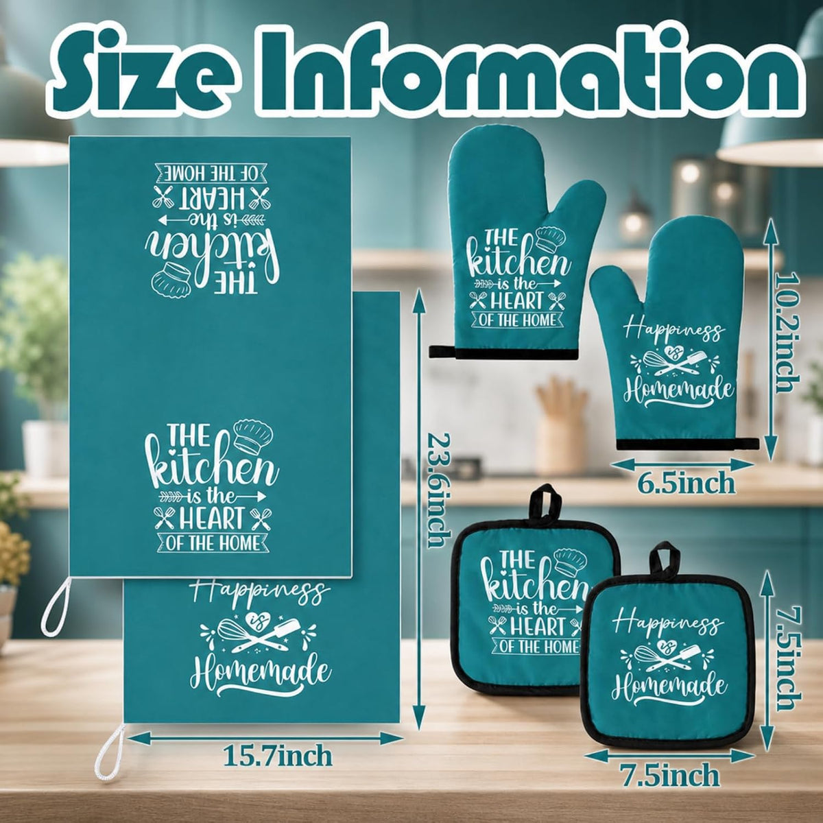 Sratte 6 Pcs Farmhouse Kitchen Decor Accessories Set
