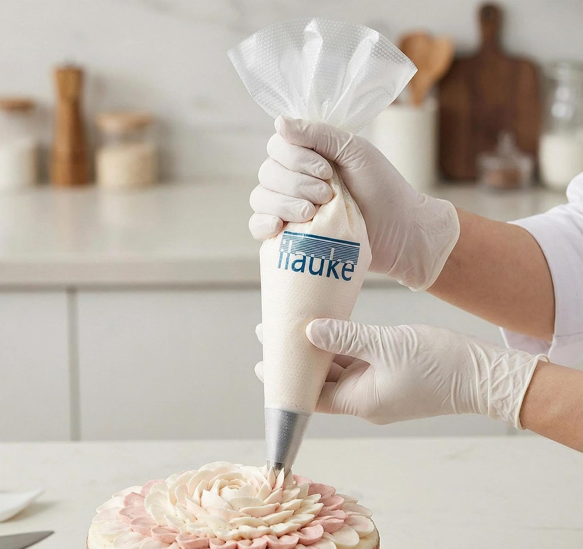 ilauke 13 Inch Disposable Piping Bags, for Cake Baking Decorating