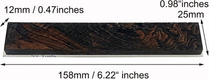 Oak Wood Honing Plate Knife Shapening Polishing Stone for Guided Sharpening System, Double-Polished Wood withAluminum Base for Knife Deburring & Polishing (Oak)