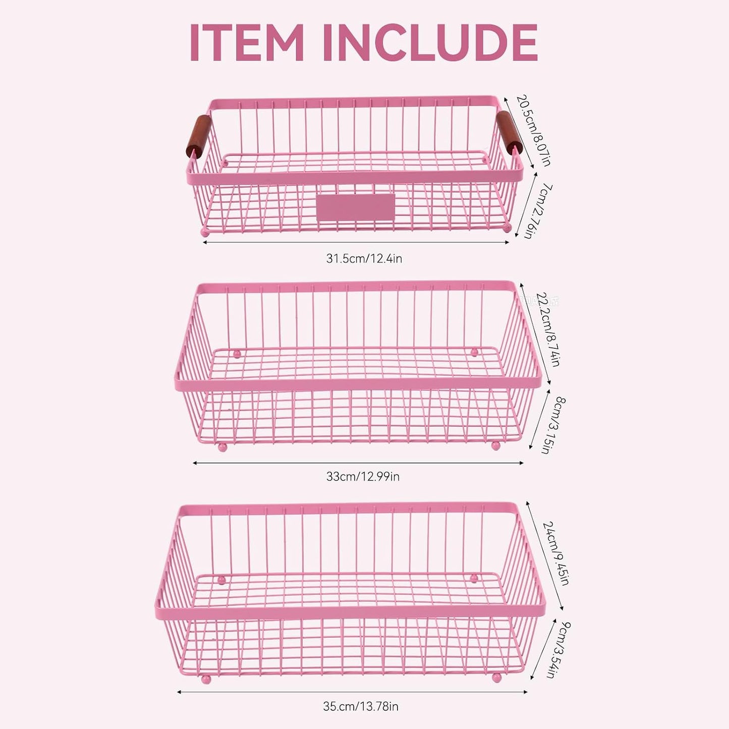 2-Tier Stackable Wire Basket with 2 Banana Hooks, Pantry Organizer for Kitchen Countertops, Cabinets & Under-Sink Spaces; Ideal for Storing Snacks, Fruits, Veggies, Onions, Potatoes, & More,Black