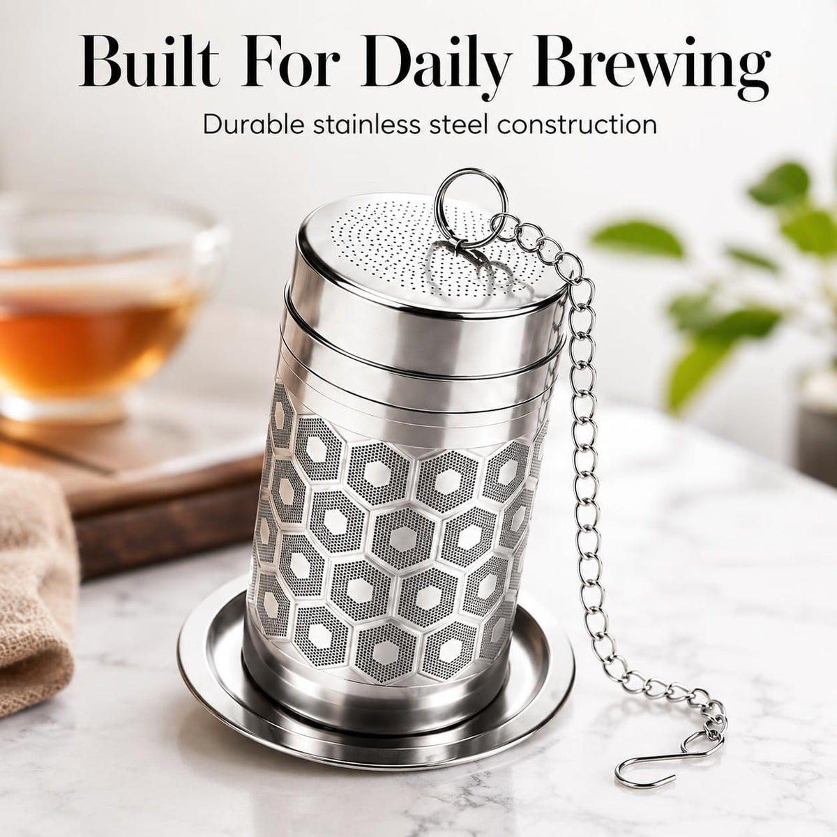 6 Pack Tea Infuser for Loose Leaf Tea, Stainless Steel Tea Strainer, 2.2 oz