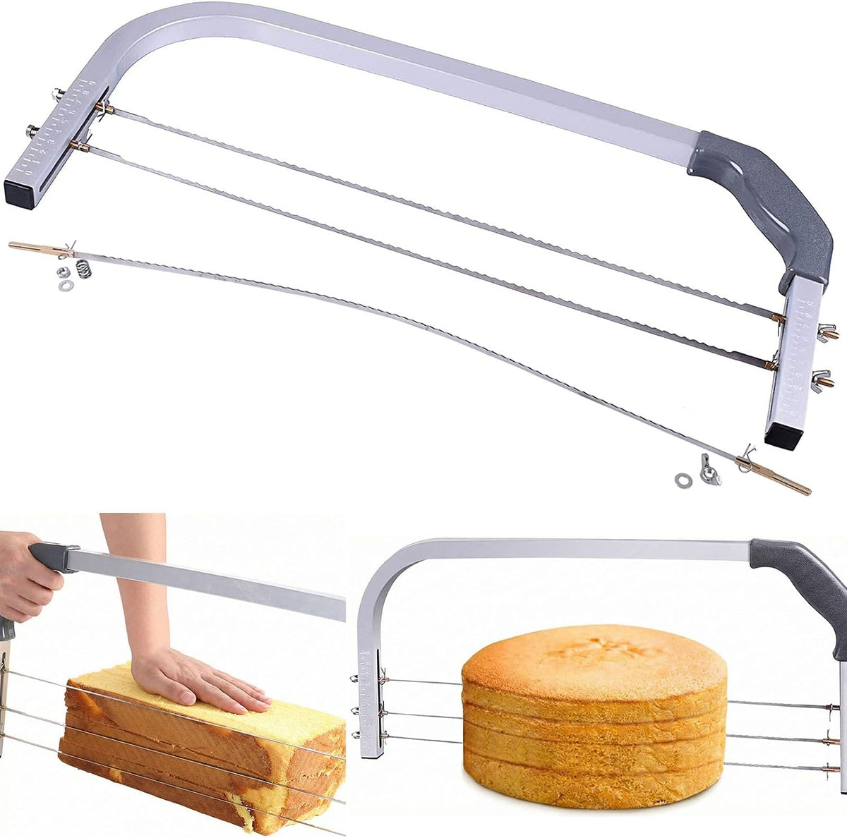 Professional Cake Leveler Slicer Cutter 4-Layer Stainless Cutter