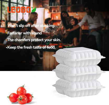 Takeout Container Mineral Filled PP Plastic - 7.8 Inch 30oz 65 Pack BPA Free 3 Compartments Shrink Wrap Bento Box | Freezer & Microwave Safe for Picnic | Black Reusable & Disposable Containers