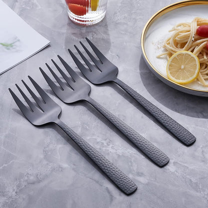 Matte Black Cake Pie Server Set