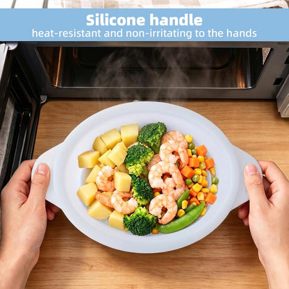 Silicone Microwave Steamer Collapsible Cooker for Vegetables Fish Prep Meal