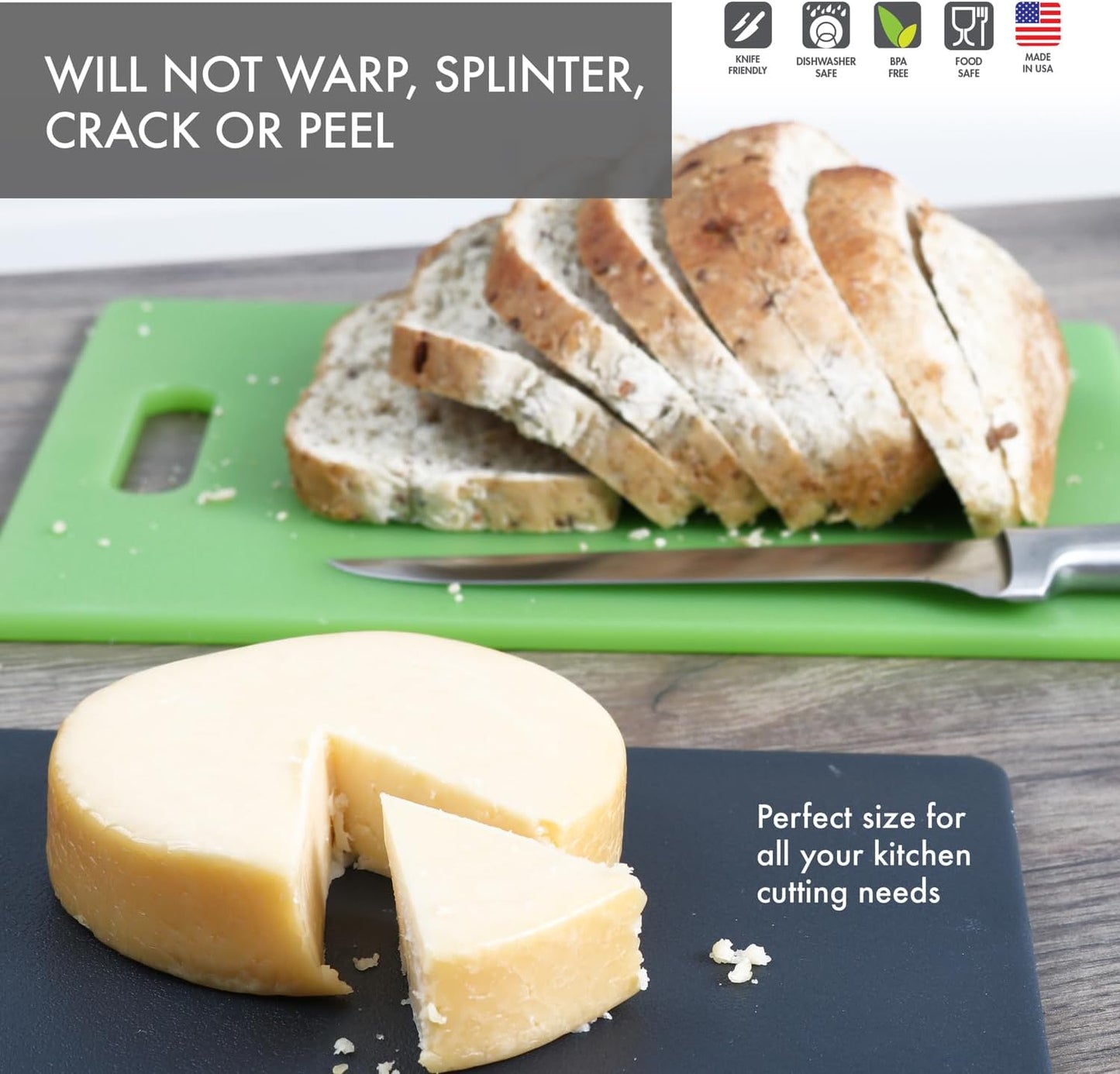 Made from high-density plastic that is conveniently sized at 11x14.5 inches
