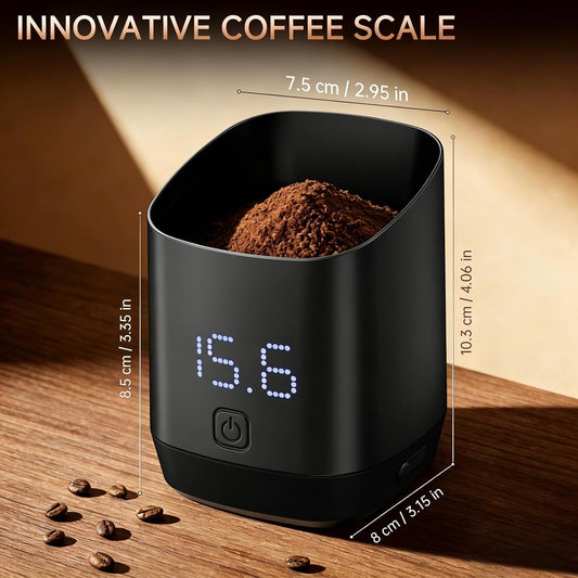 Coffee Scale with Dosing Cup, 0.1g Precision Espresso Scale