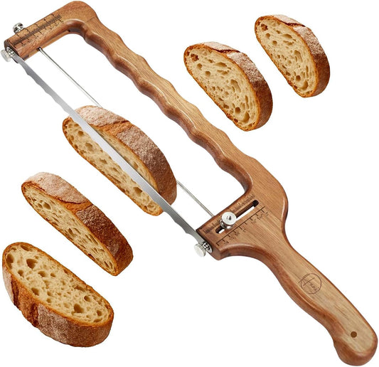 Adjustable Bread Slicer for Homemade Bread - Bread Slicing Guide with Even Slice Control - Reusable Bread Cutter Tool for Sourdough & Artisan Loaves - Kitchen Bread Slicer with Precise Cutting