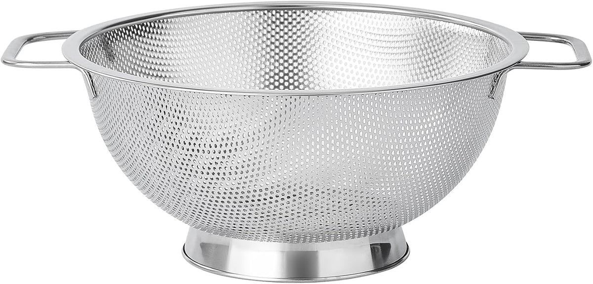 Fox Run Stainless Steel Colander, 4.7 Quart Over The Sink Pasta Strainer