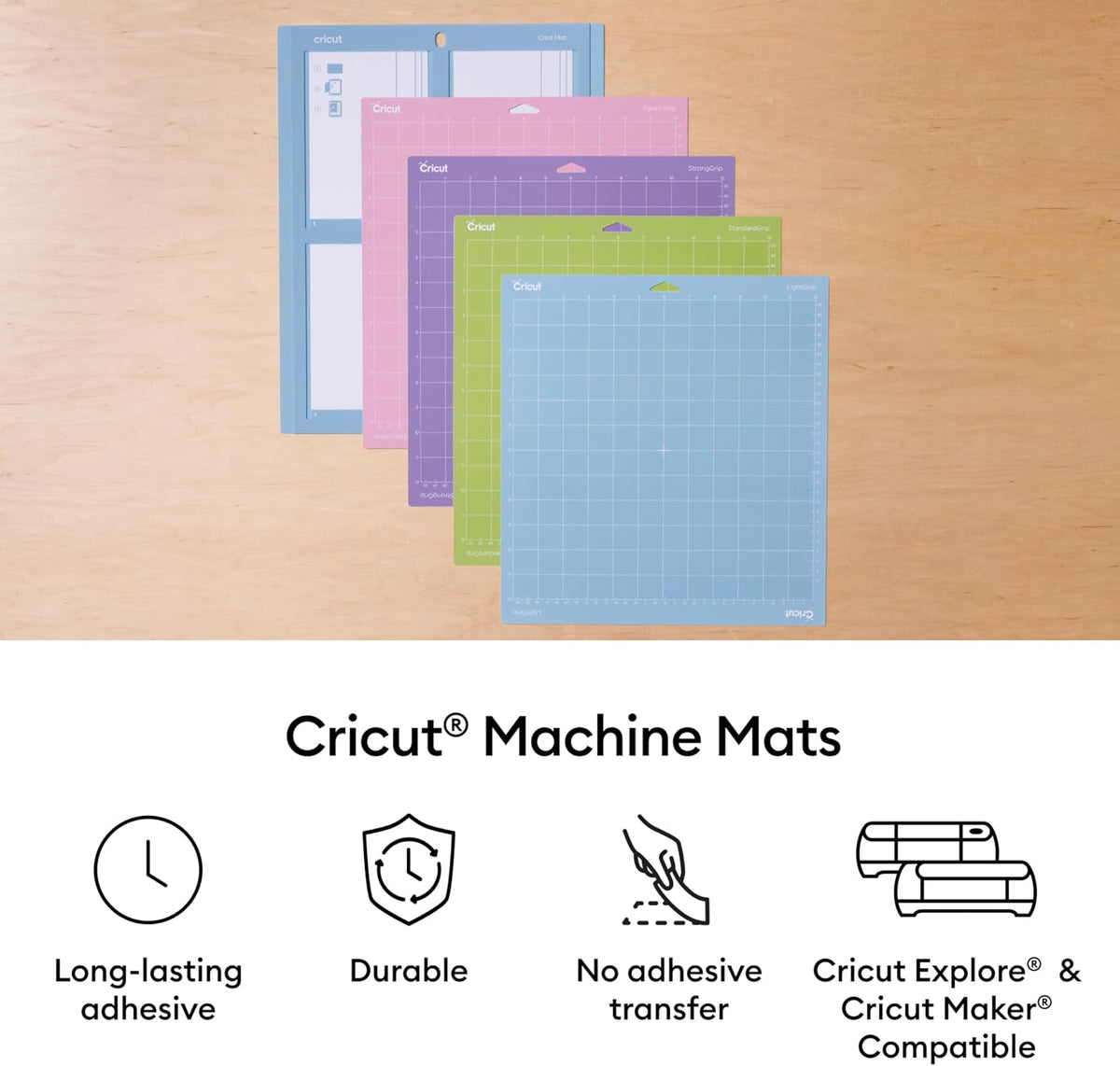 Cricut LightGrip Cutting Mat Pack (12in x 12in)