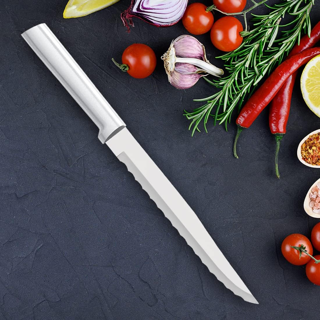 RADA Cutlery Serrated Slicer Knife (R138), Silver