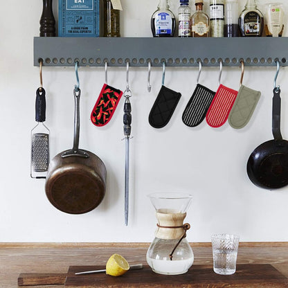 Evoio Cast Iron Skillet Pot Pan Hot Handle Holder Covers (2-Pack Black)