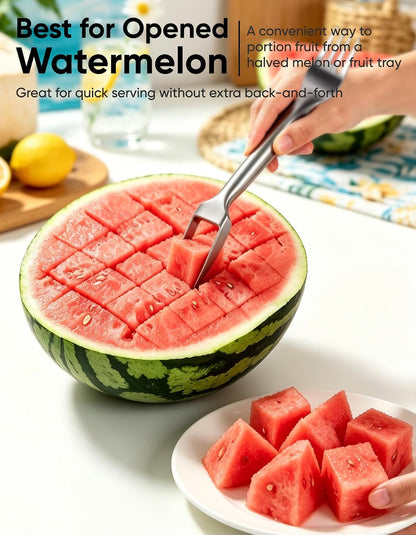 Watermelon Slicer Fork, Fruit Cutter for Bite-Sized Pieces