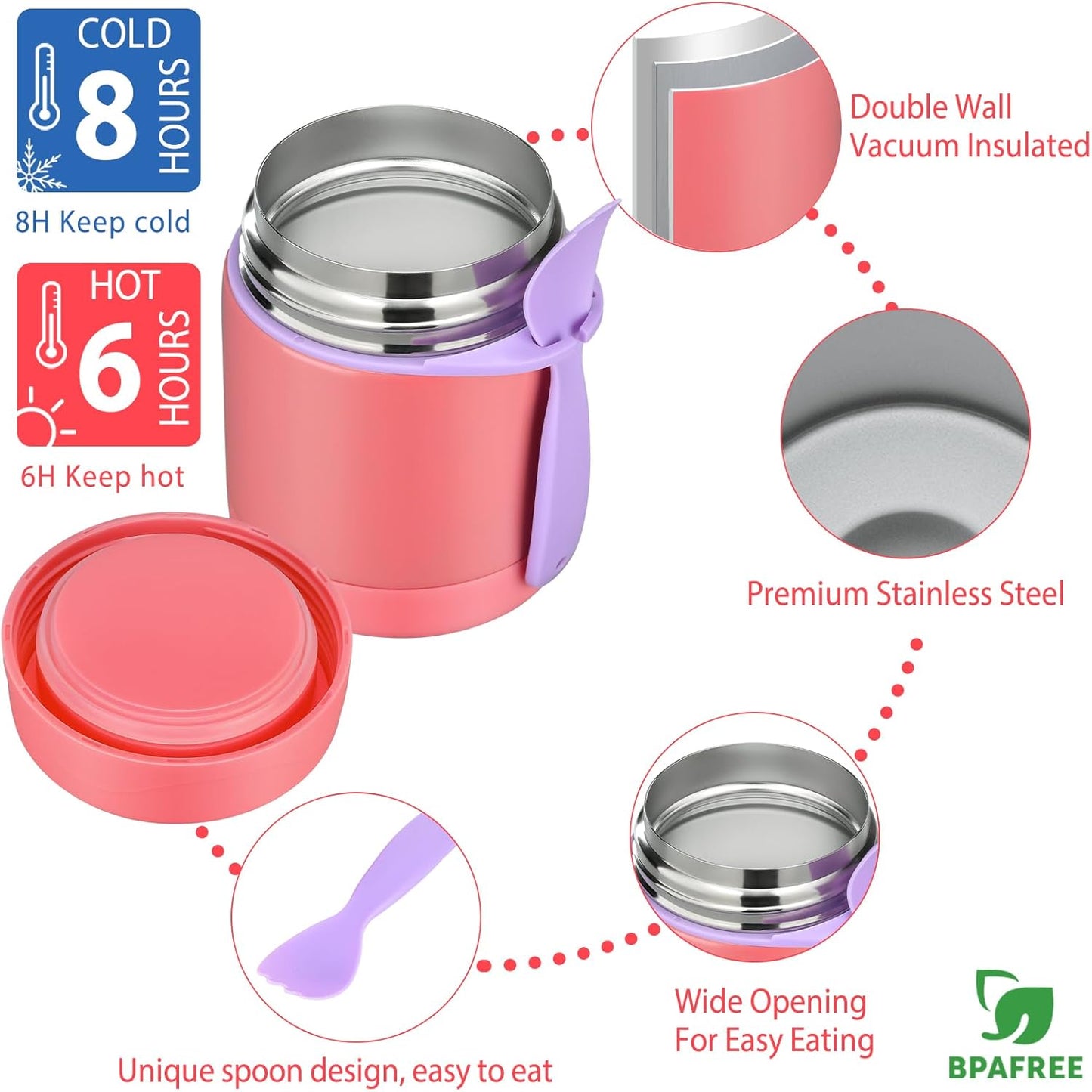 Bento Lunch Box Set for Kids with 10oz Soup Thermo, Leak-Proof Lunch Containers with 4 Compartment, Kids Thermo Hot Food Jar and Insulated Lunch Bag for Kid to School,BPA-Free(Dragon)