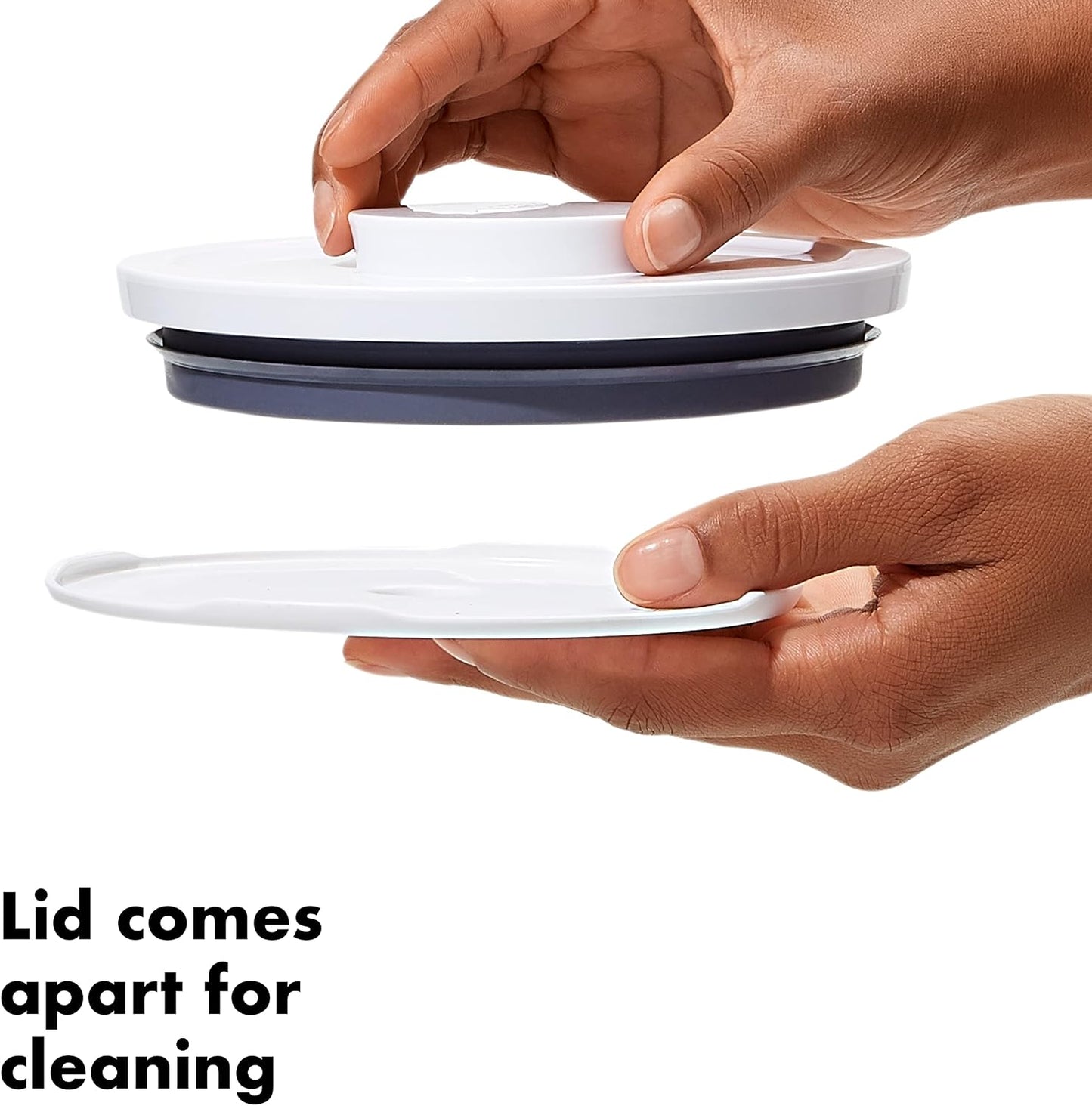 OXO Good Grips Pet POP Container – 6.0 Qt/5.7 L with Half Scoop, Ideal for up to 6.5lbs of Dog Food or 4.5lbs of Cat Food, Airtight Dog and Cat Food Storage Container, BPA Free, Clear