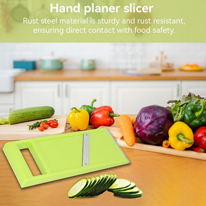 Vegetable Slicer, Handheld Slicer Stainless Steel Mandoline French Fry Cutter Manual Slicer for Kitchen Handheld Slicer for Food Vegetables French Fry Slicer and Cutter Potato Slicer for Chips