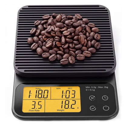 Pour Over Coffee Scale with Timer, 0.1g Precision, 2kg Capacity