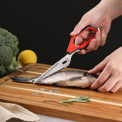 LIVINGO Kitchen Scissors 9.25" All Purpose Poultry Shears 2 Pack
