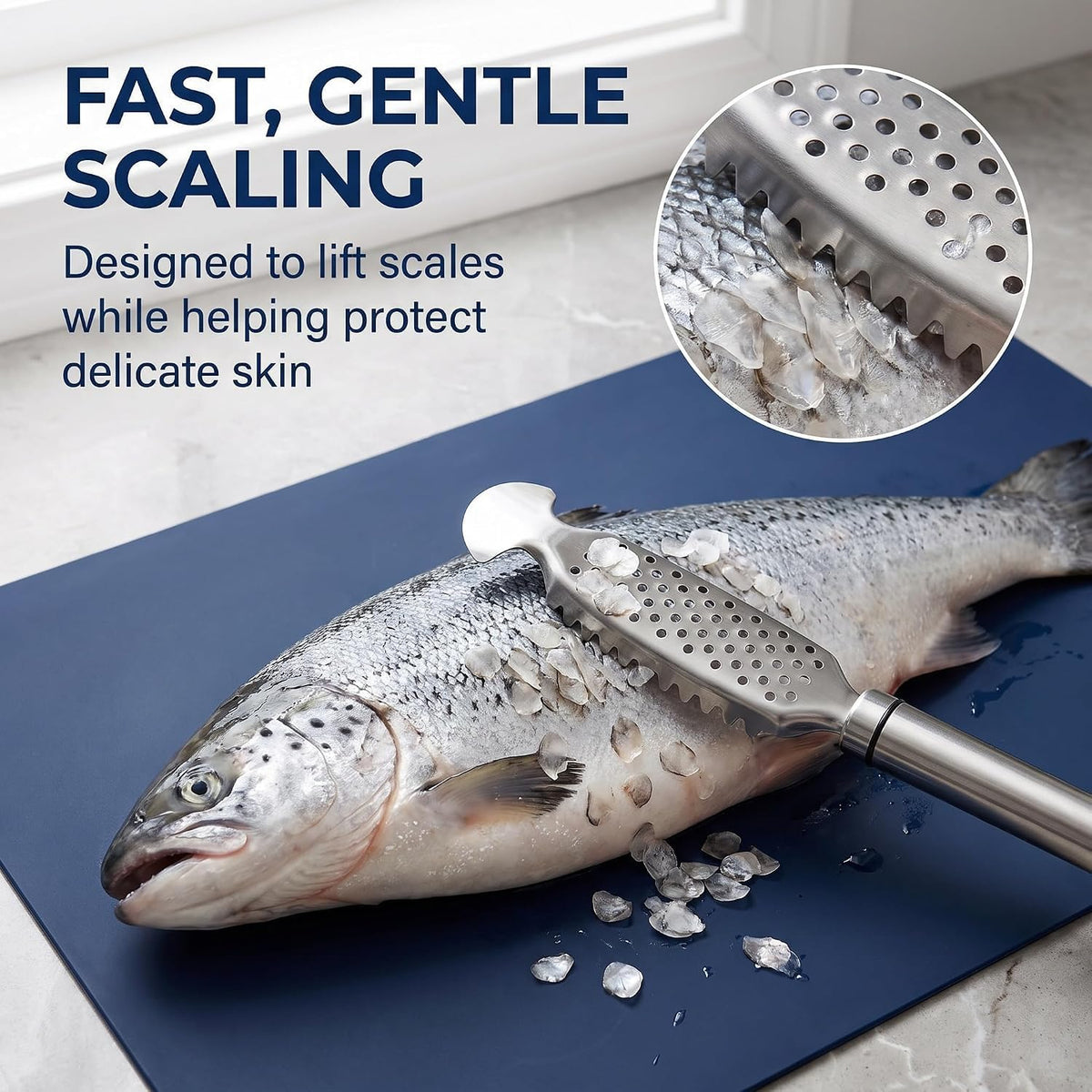 Fish Scales Scraping Tool,Multifunction Stainless Steel Fish Scale Knife Cleaning Kit Scale Peeler Descaler Tool Scaler Remover Scaler Scale Removing Tool,for Quick Easy Fish Scaling Cleaning