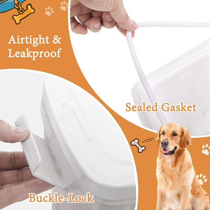 2 Pack Small Cat Food Storage Container with Wide-Mouth Pour Spout - 2Lbs/2.1QT Dog Pet Food Container for Cat Dog Food, Bird Seed, Chicken - Versatile Dry Food Bin Dispenser for Rice, Flour, Cereal