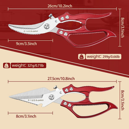 Freelander Kitchen Scissors Set - All Purpose Heavy Duty Poultry Shears