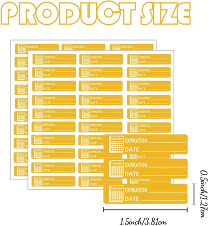 Expiration Date Pantry Labels Shelf Life Stickers Food Storage Date Stickers 1000 Pcs Use by Meal Prep Labels Exp Date Management Sticker Expiration Date Food Sticker for Inventory Organized Drugs