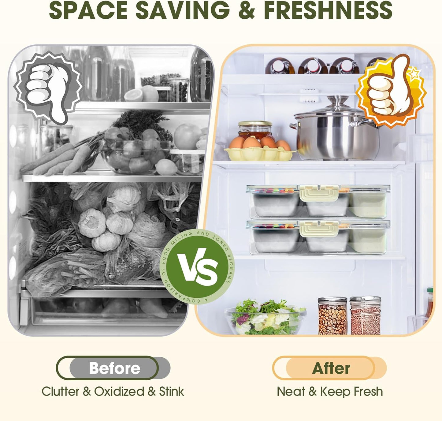 WanshengLe 6 in 1 Snackle Box 3.82L with Lid & Handle, 4 PCS Stainless Steel Snack Box and 2 PCS Plastic Box, 6 Detachable & Dishwasher Safe Snacklebox, Divided Container Box for Snack Fruit Nut