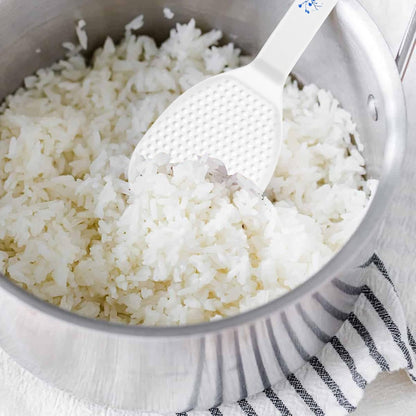 Mabor 2PCS Non Stick Rice Scooper, 8 Inch White Plastic Rice Paddle