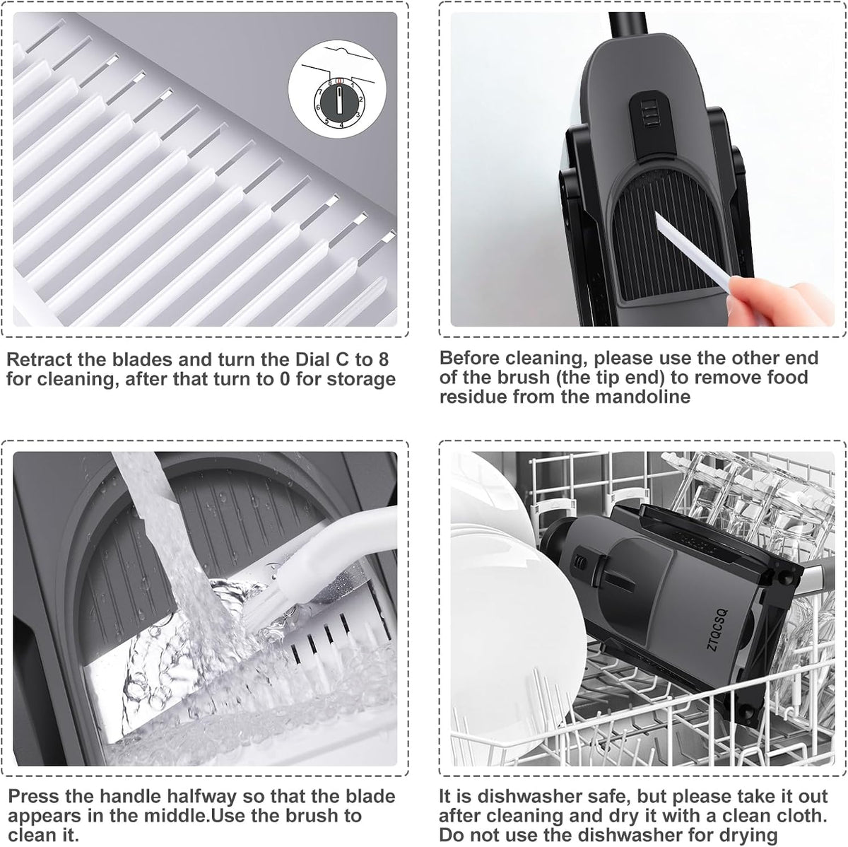 7-in-1 Safe Mandoline Slicer for Kitchen, Vegetable Slicer with Container
