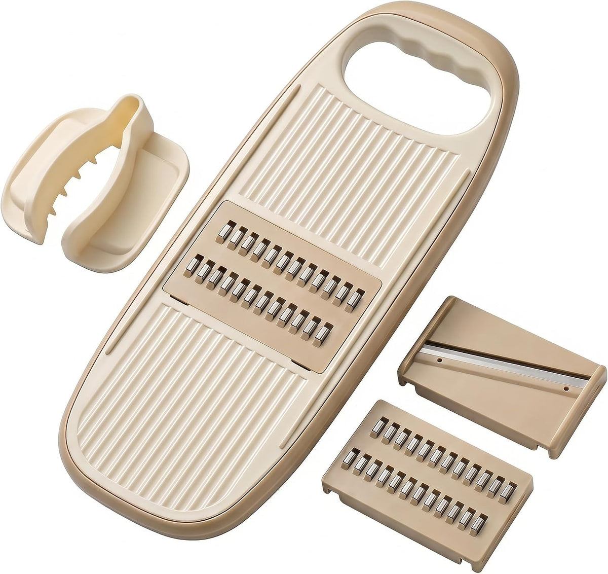 NACOLUS Handheld Mandoline Slicer for Kitchen,3 Blades with Hand Guard