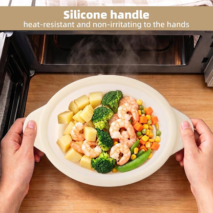Silicone Microwave Steamer Collapsible Cooker for Vegetables Fish Prep Meal