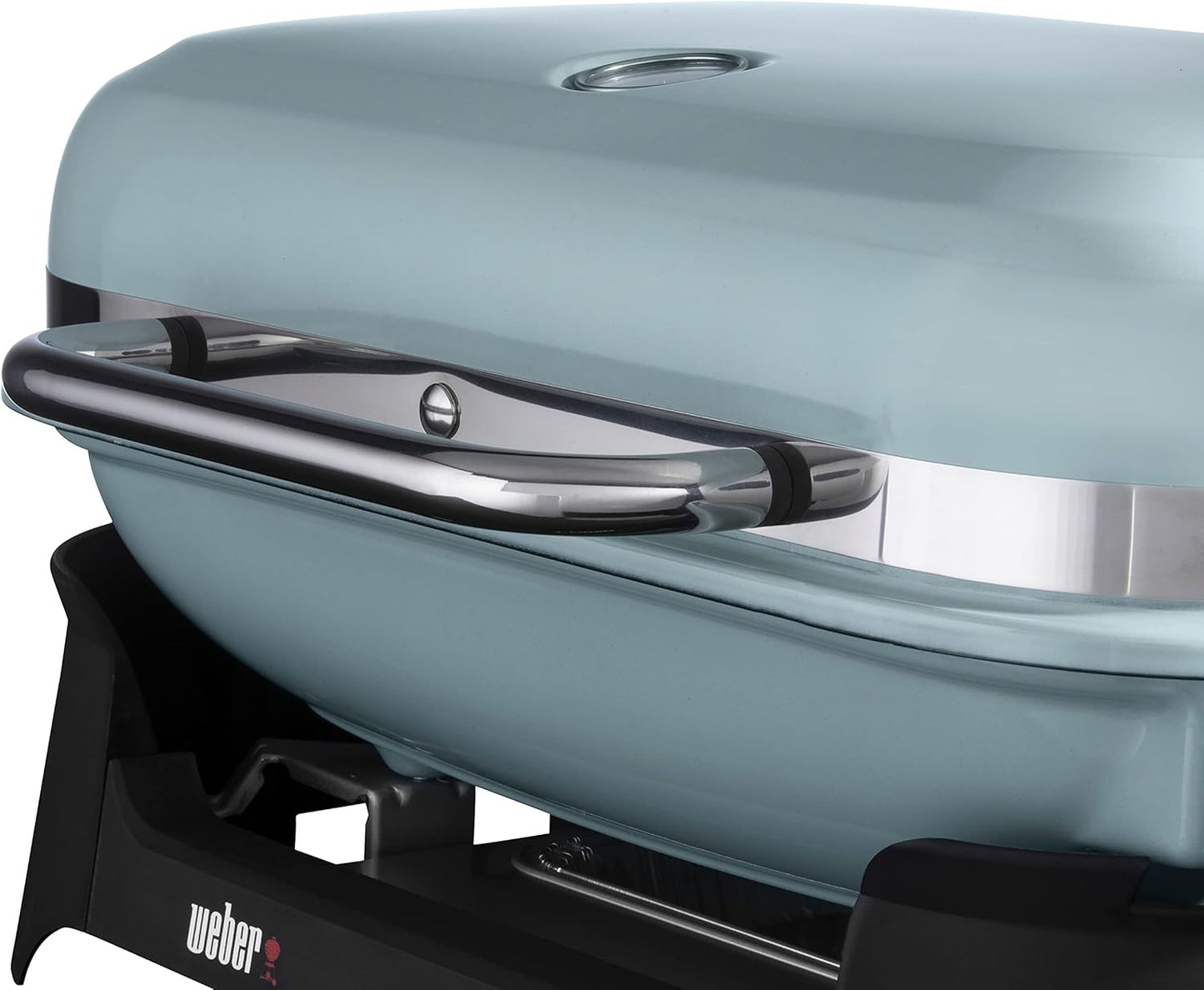 Weber Lumin Compact Outdoor Electric Barbecue Grill, Light Green - Great Small Spaces such as Patios, Balconies, and Decks, Portable and Convenient