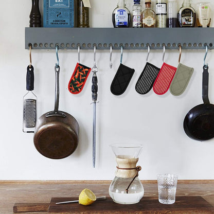 Evoio Cast Iron Skillet Pot Pan Hot Handle Holder Covers (2-Pack Black)