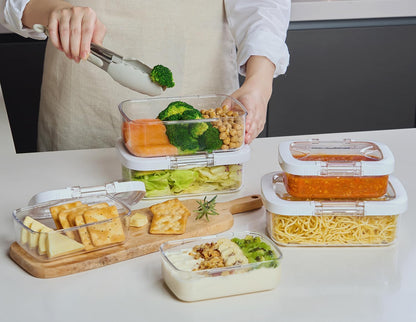 Felli Duo Loc Tritan Meal Prep Containers Microwave Safe BPA FREE, Leak Proof Lunchable Container for Leftovers Kitchen Fridge Freezer, Reusable Plastic On the Go Lunch Travel Box (Beginner 3pk)