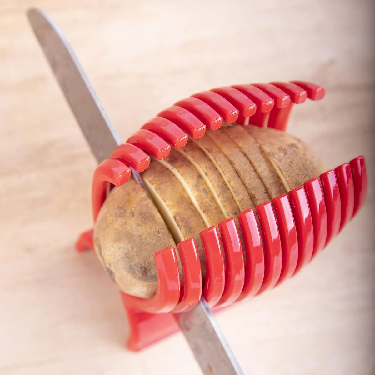 Tomato Slicer Holder Tool Cutting Guide Onion Potato Pepper Prep