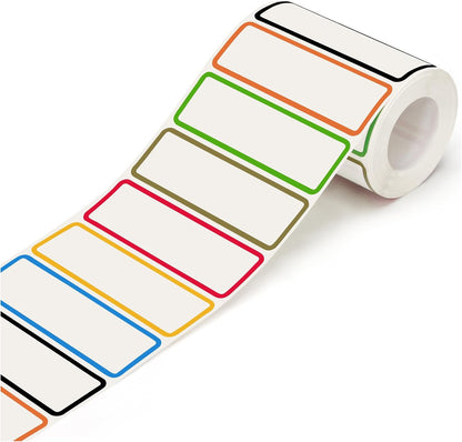500 Pcs 1×3 Inch Removable Freezer Labels, Waterproof, Oil & Tear Resistant, No Residue Writable Stickers for Food Containers, Jars, Pantry and Meal Prep (Boho-Date)