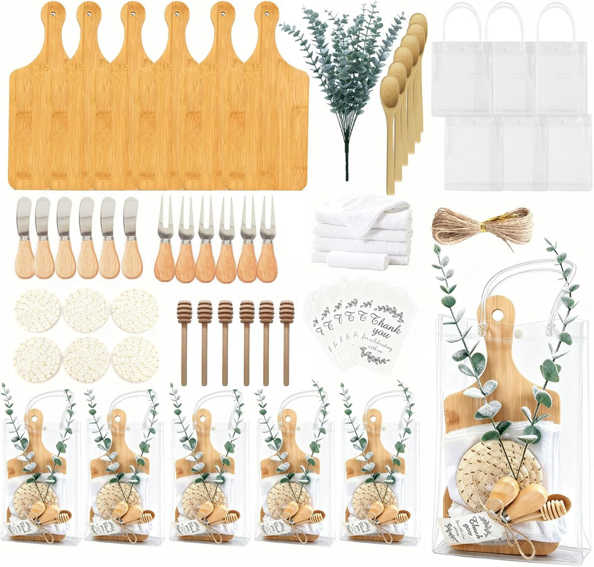 67Pcs Baby Shower Prizes Bulk Gift for Guests Cheese Board for Game Winners