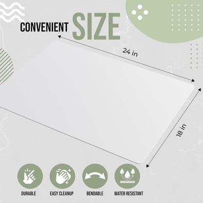 Crown Display Disposable Cutting Boards for Kitchen Black Cutting Board 10 Inch X 13.5 Inch Flexible Cutting Boards For Kitchen ~ Patent Pending ~ Recyclable Disposable Cutting Board Sheets