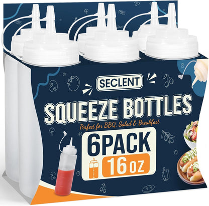 8oz Squeeze Bottles, Sauce Bottles, Squirt Bottle, Salad Dressing Bottle