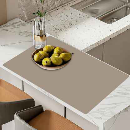 Super Large Silicone Mat, 120"x24" Silicone Mats for Kitchen Counter, Non-slip Heat Resistant Mat,Thicken Kitchen Counter Mat, Waterproof Countertop Protector for Craft (Black)